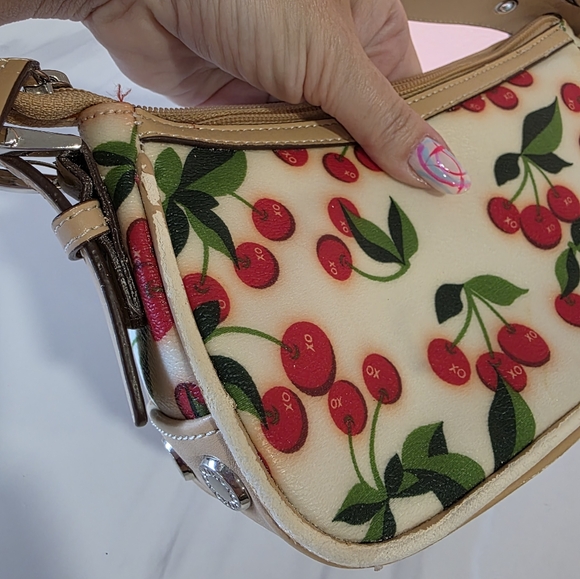 Vintage Y2K Xoxo Cherry Print Women's Handbag Mini Shoulder Bag Summer Girlie - Picture 10 of 16